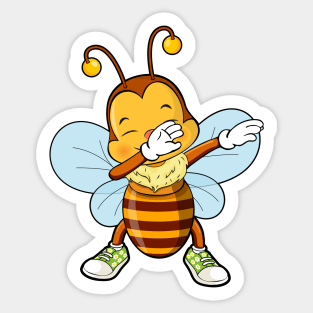 cute dabbing bee Sticker